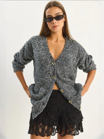 Bianco Lucci Gebreid vest in Zwart