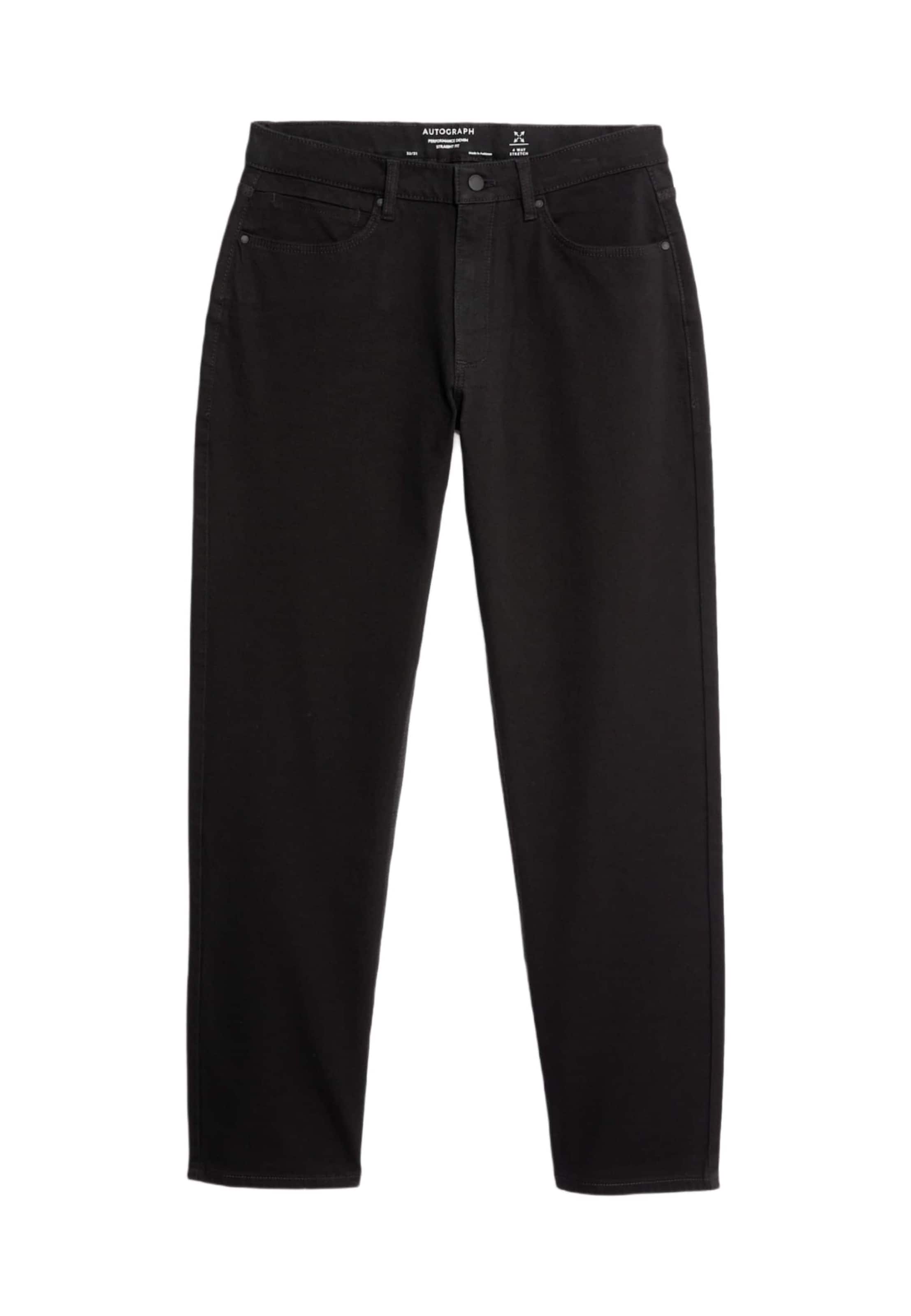 Marks & Spencer Regular Jeans 'Autograph' in Schwarz: Vorderseite