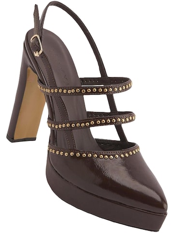 Limoya Slingback Pumps 'Milea' in Brown: front