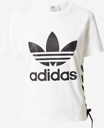 ADIDAS ORIGINALS T-Shirt 'TREFOIL' in Weiß: predná strana