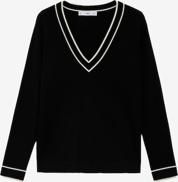 Pulover 'BERTO' de la MANGO pe negru: față