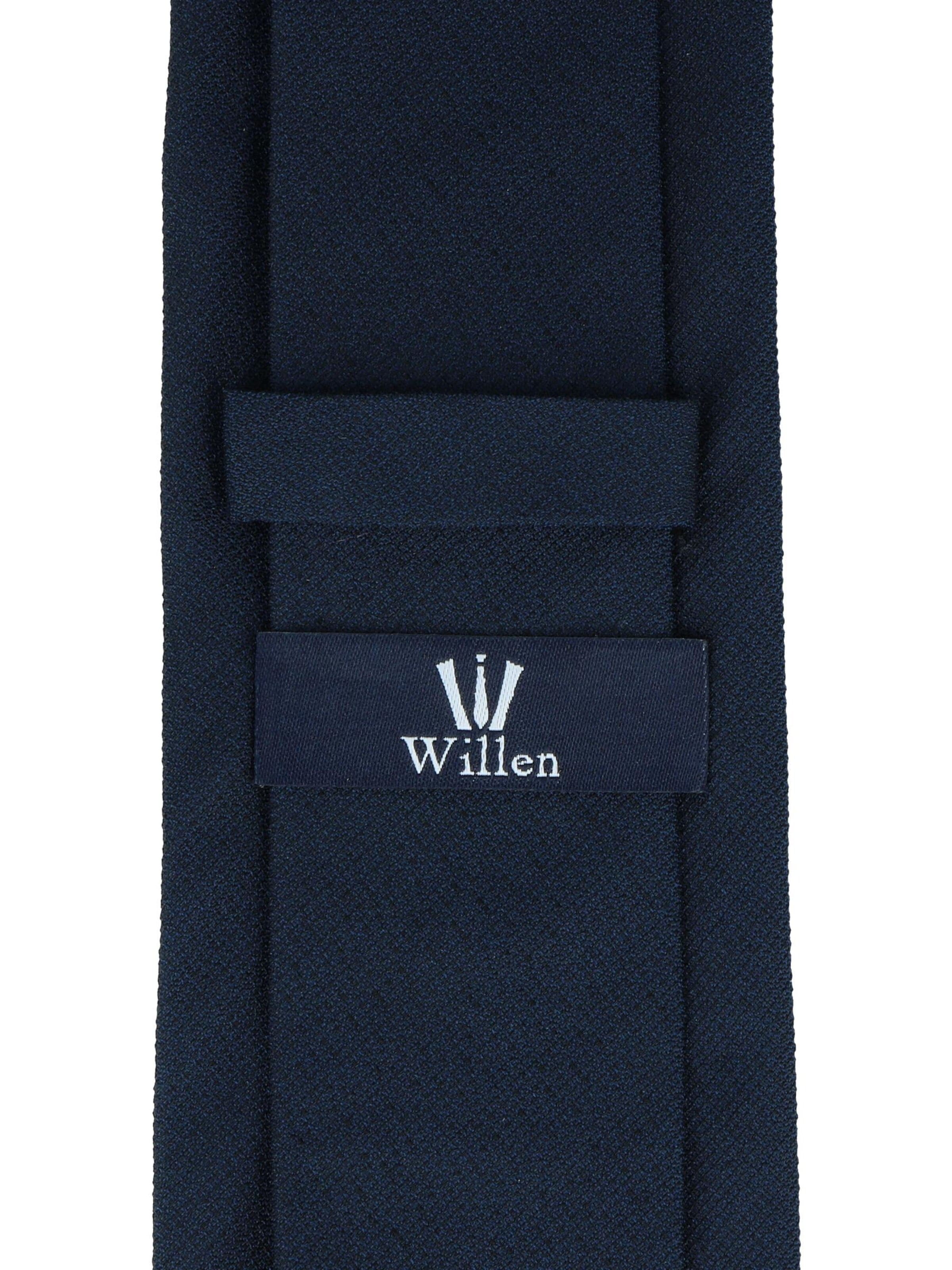 WILLEN Tie 'Uni Struktur' in Blue