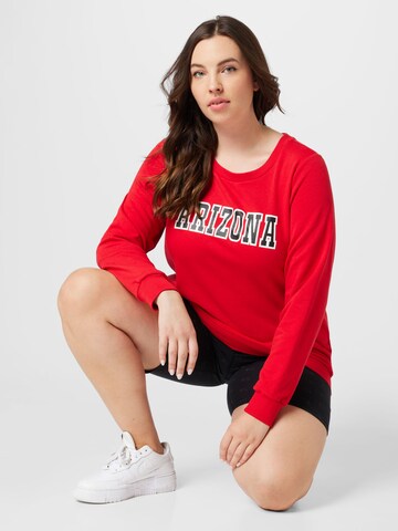 Zizzi Sweatshirt in Red