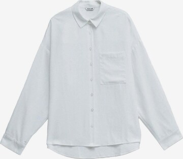 Chemisier 'Oversize Basic' Salsa Jeans en blanc : devant