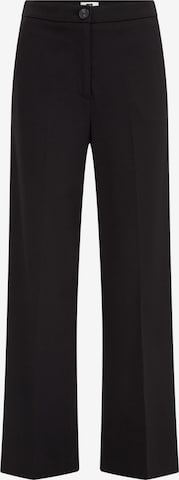 WE Fashion - regular Pantalón de pinzas en negro: frente