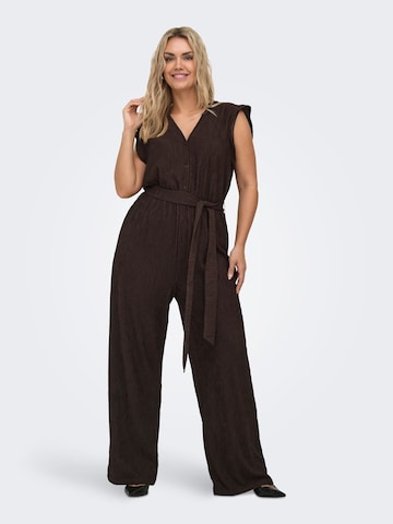 ONLY Carmakoma - Jumpsuit 'CARReina' en marrón: frente