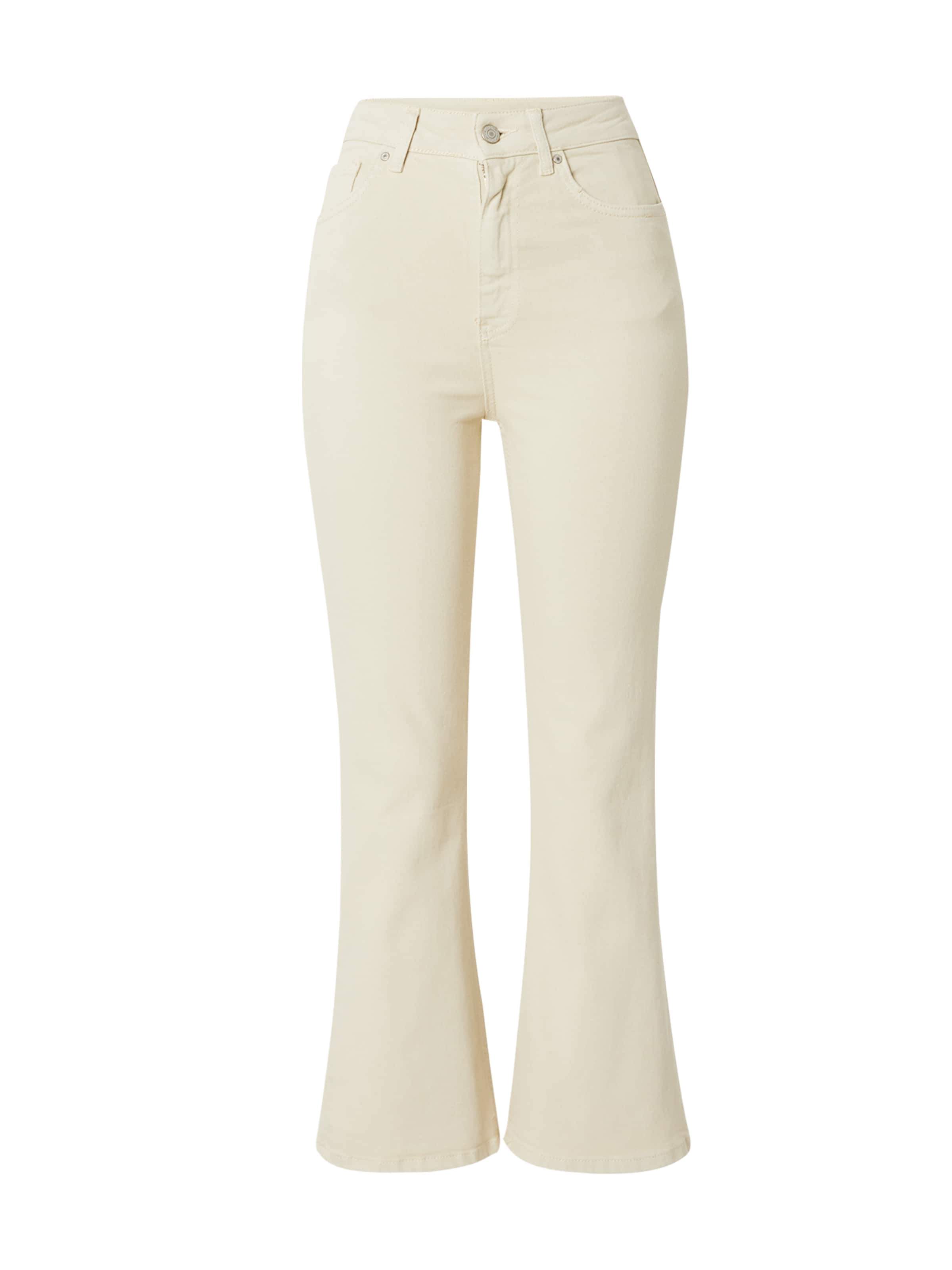 Trendyol Flared Jeans in Beige: front