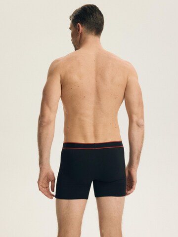 Henderson Boxershorts 'Boxershorts Doppelpack aus Baumwolle Mix Atmungsaktiv bequem Bee' in Schwarz