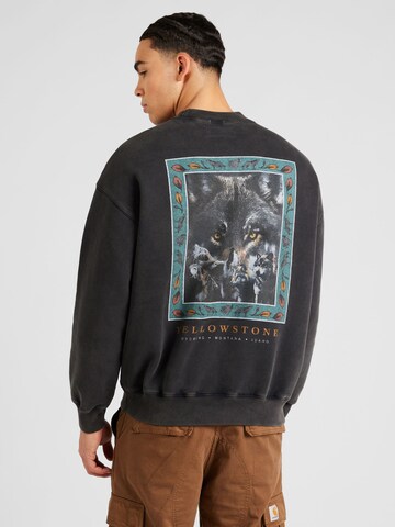 Abercrombie & Fitch Sweatshirt in Zwart: voorkant