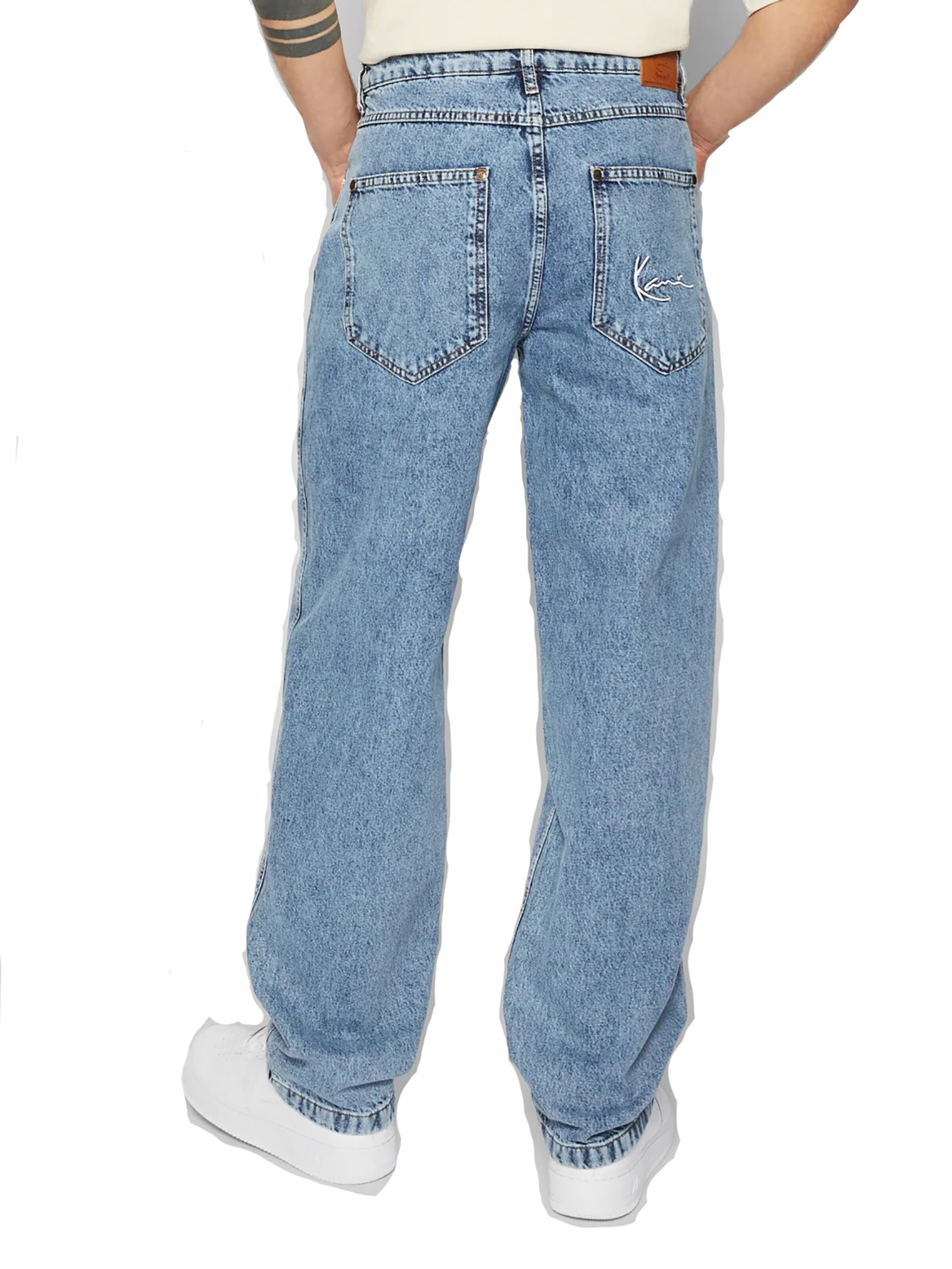 Karl Kani Regular Jeans 'Signaure Tapared' in Blue