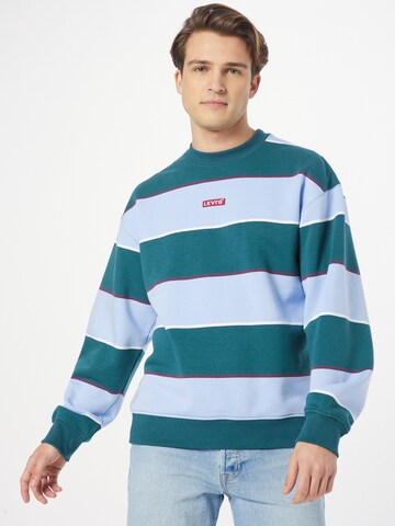 LEVI'S ® - Sweatshirt 'Relaxed Baby Tab Crew' em azul: frente