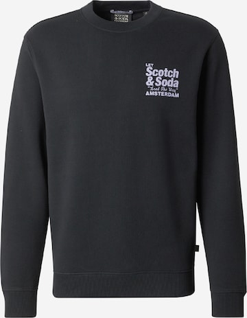SCOTCH & SODASweater majica - crna boja: prednji dio