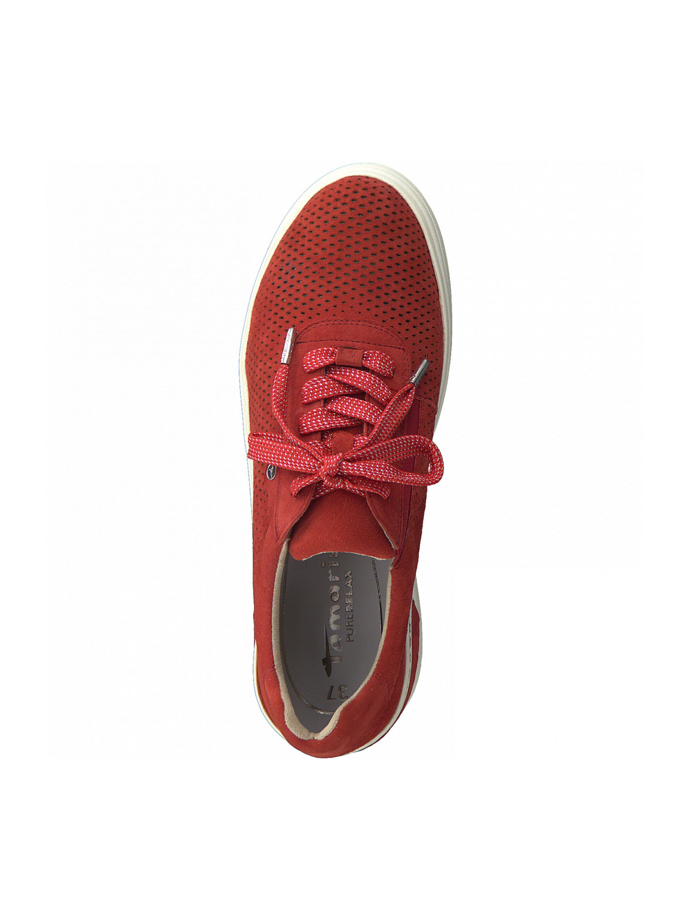 Tamaris Pure Relax Sneakers laag in Rood