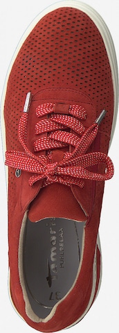 Tamaris Pure Relax Platform trainers in Red