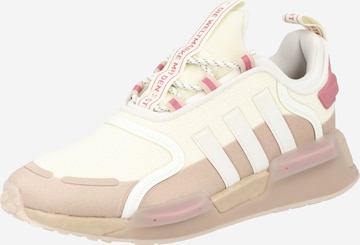 balts ADIDAS ORIGINALS Zemie brīvā laika apavi 'Nmd_R1 V3': no priekšpuses