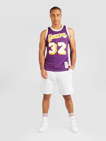 purpurinė Mitchell & Ness Sportiniai marškinėliai 'LOS ANGELES LAKERS - MAGIC JOHNSON'