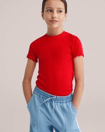WE Fashion T-shirt i röd: framsida