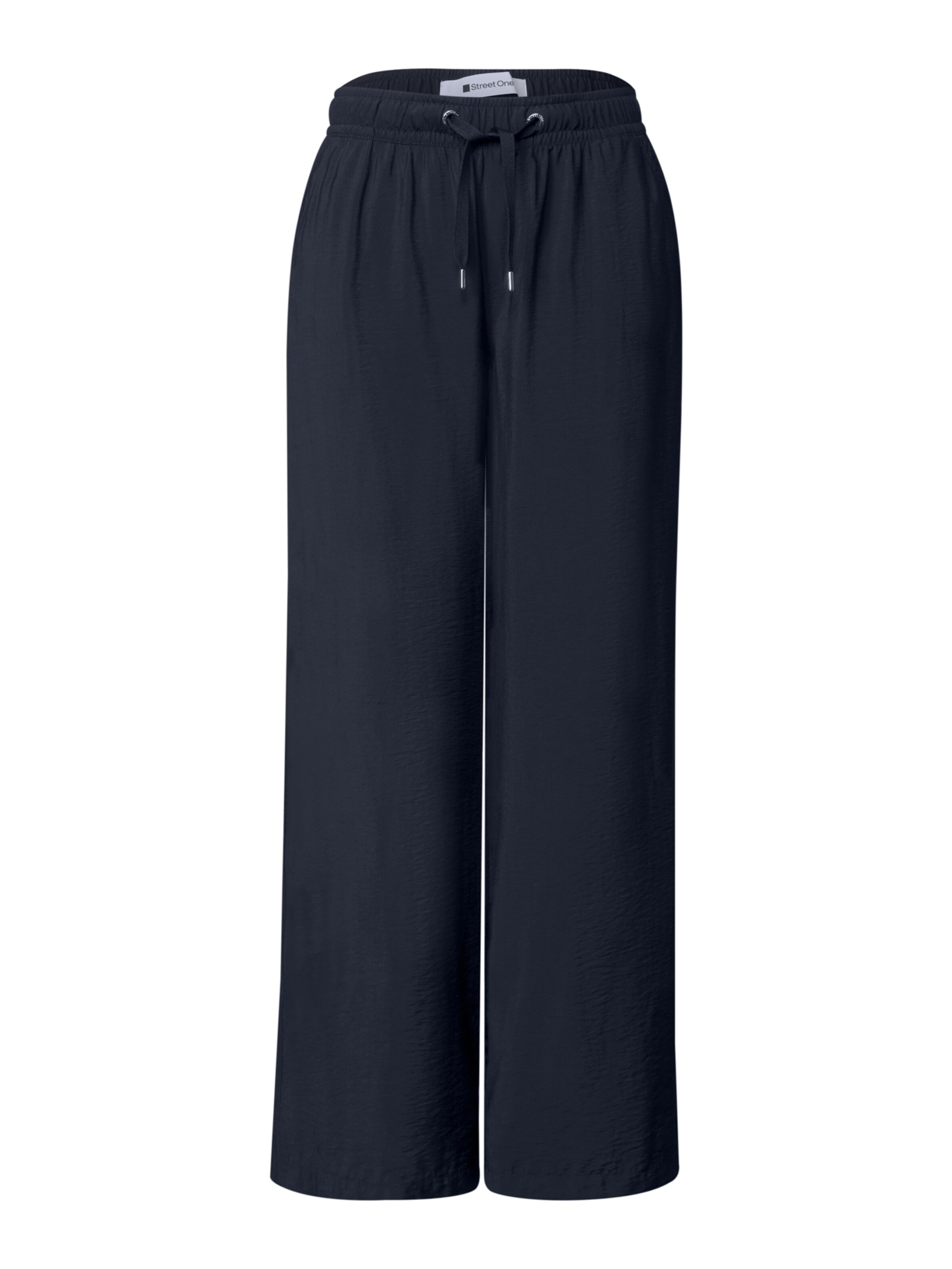 STREET ONE Wide Leg Hose 'Emee' in Blau: Vorderseite