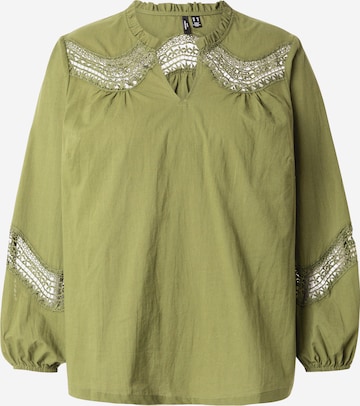 Vero Moda Curve Bluzka 'VMCTEA' w kolorze zielony: przód