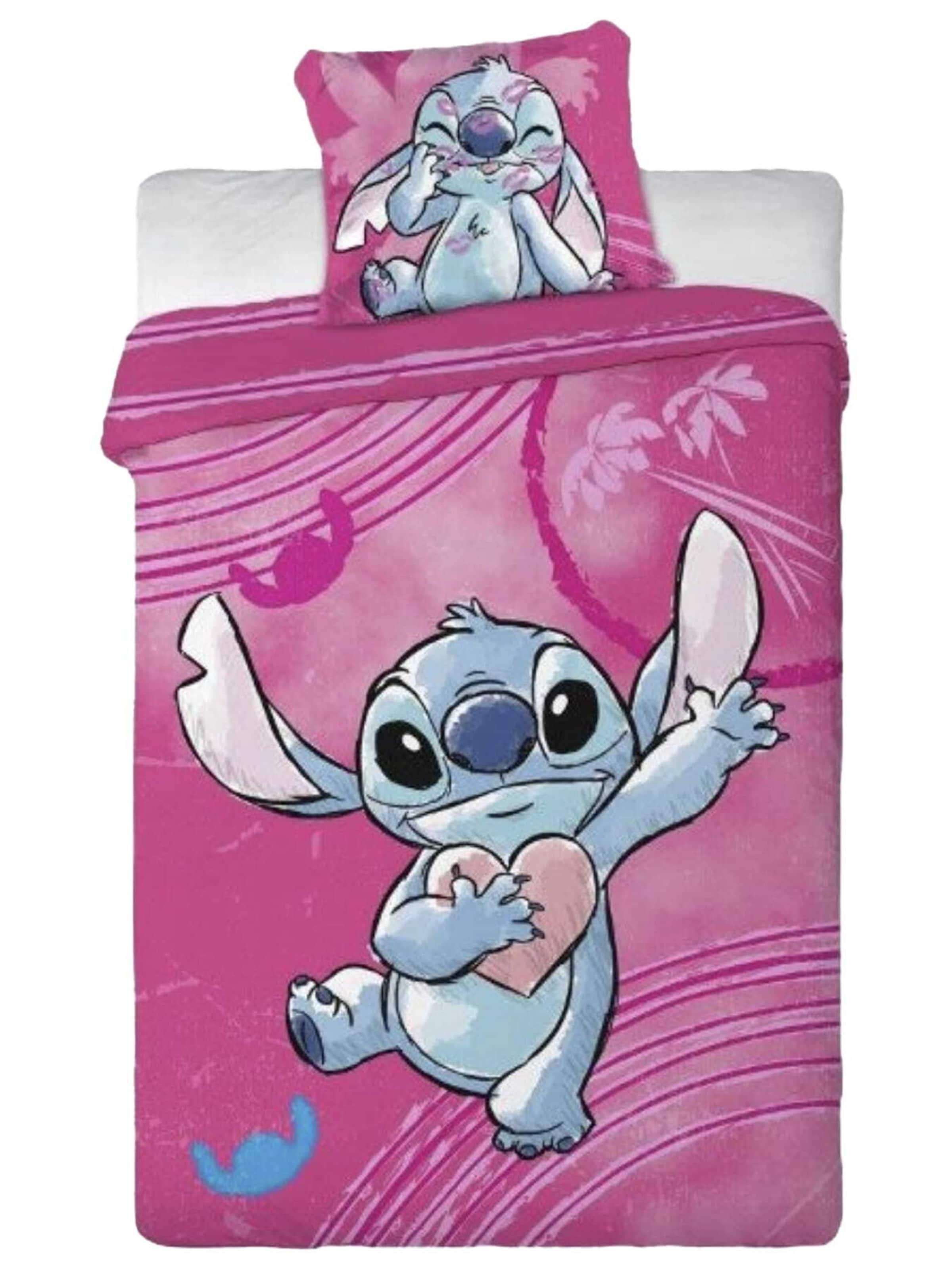 DISNEY Bettbezug 'Stitch' in Pink: Vorderseite