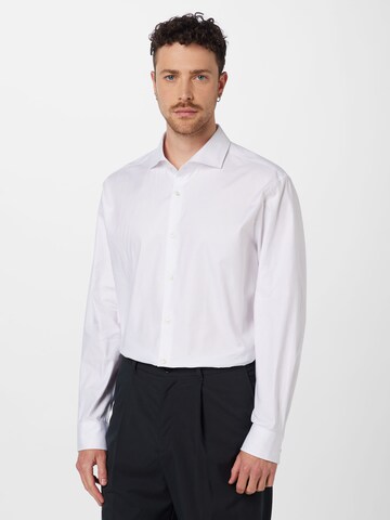 Coupe slim Chemise 'Pai' JOOP! en blanc : devant