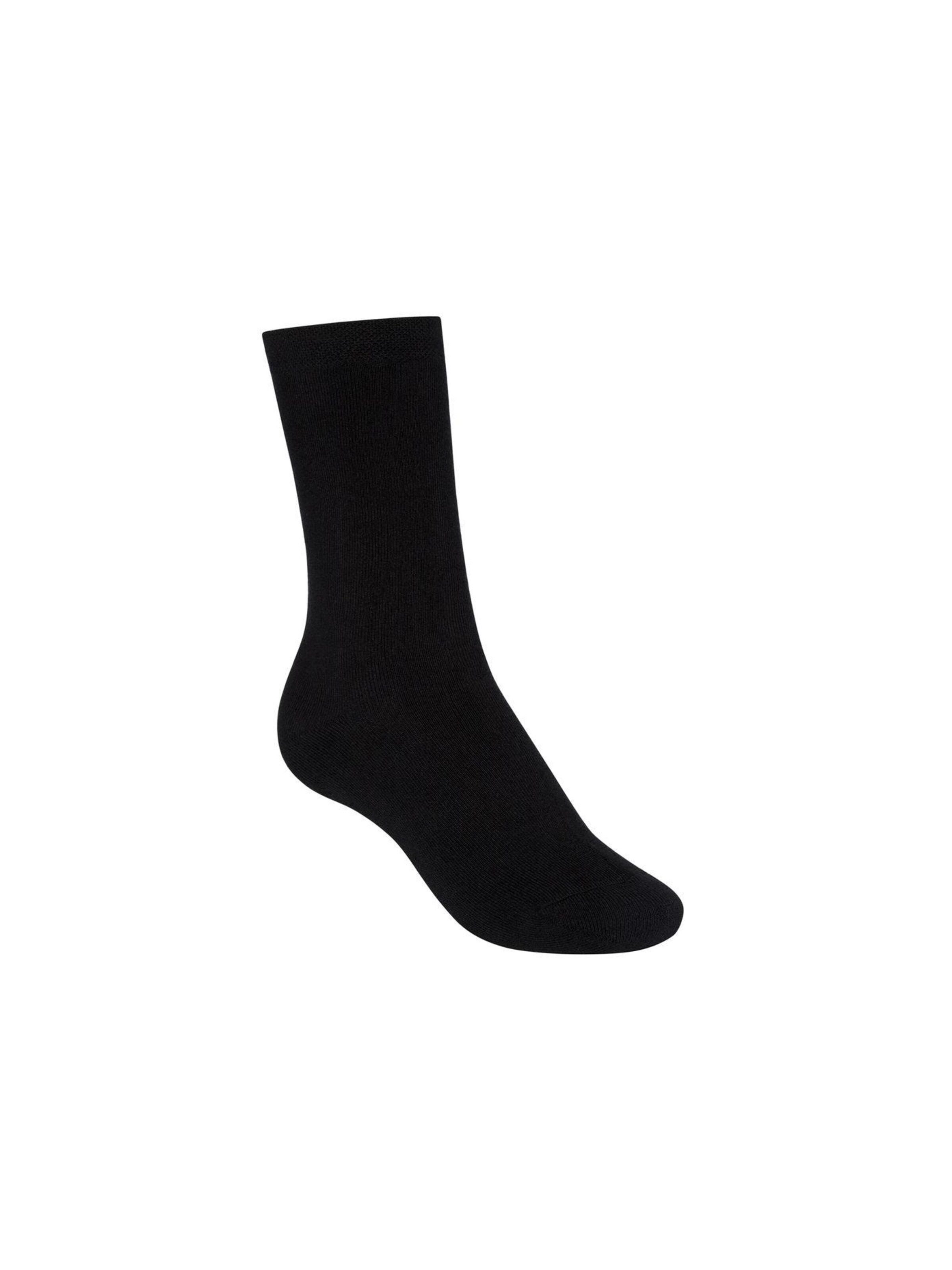 ThokkThokk Knee High Socks in Black: front