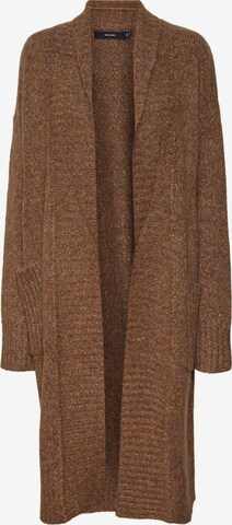 VERO MODA Knit cardigan 'Daliana' in Brown: front