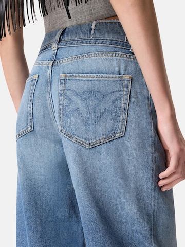 Regular Jean 'ESTELLE BELT EGG MEDIUM BLUE DENIM' PINKO en bleu