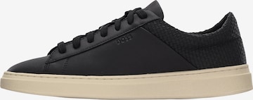 Sneaker low 'Kieran' de la BOSS pe negru: față