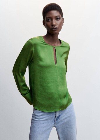 MANGO Blouse 'Camile' in Green: front