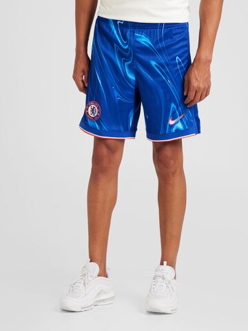 NIKE Slim fit Workout Pants 'CFC STAD' in Blue: front