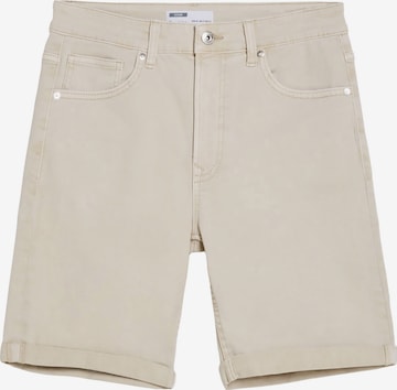 Bershka Regular Shorts in Beige: predná strana