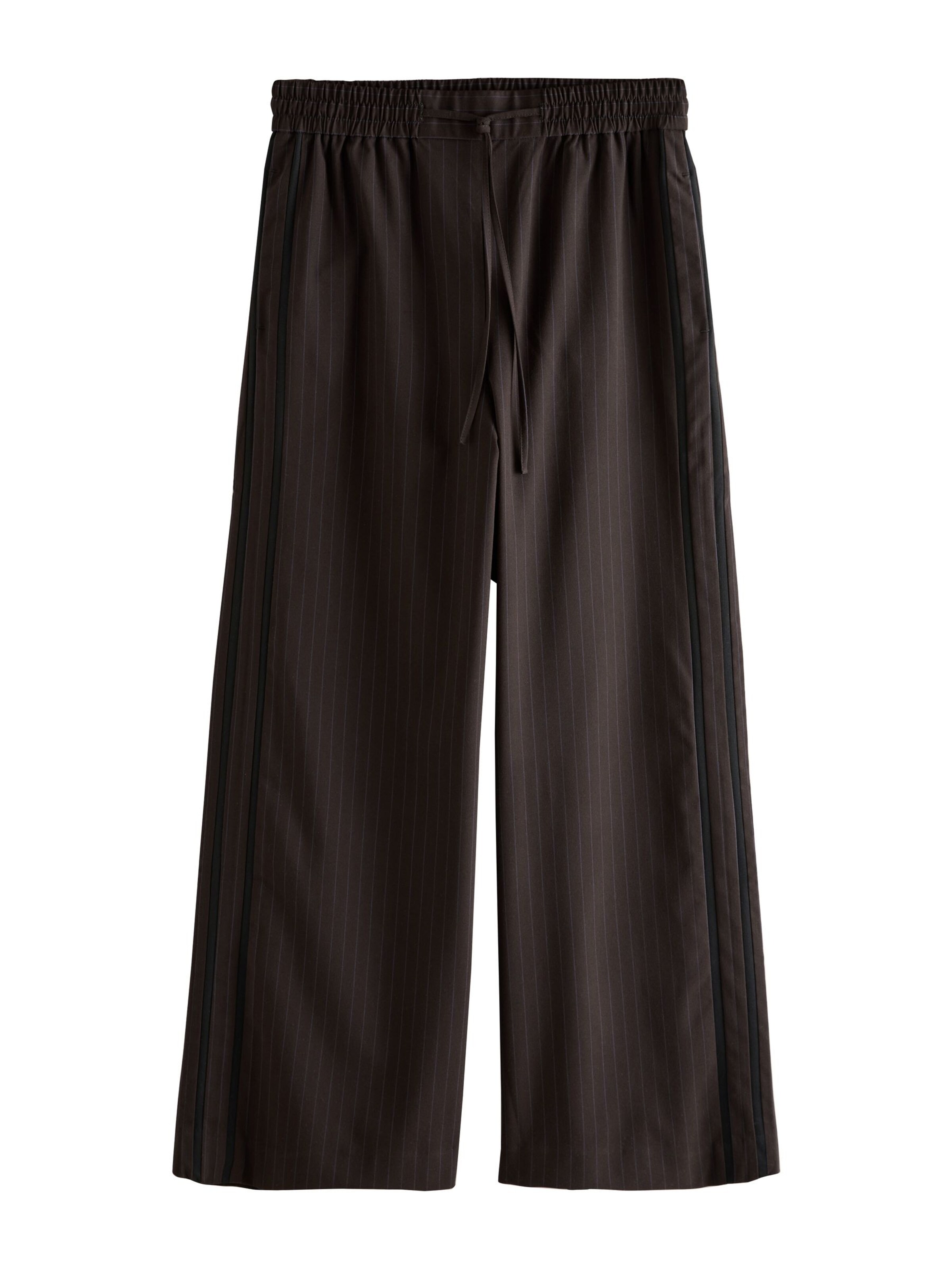 Next Wide leg Trousers in Brown: front