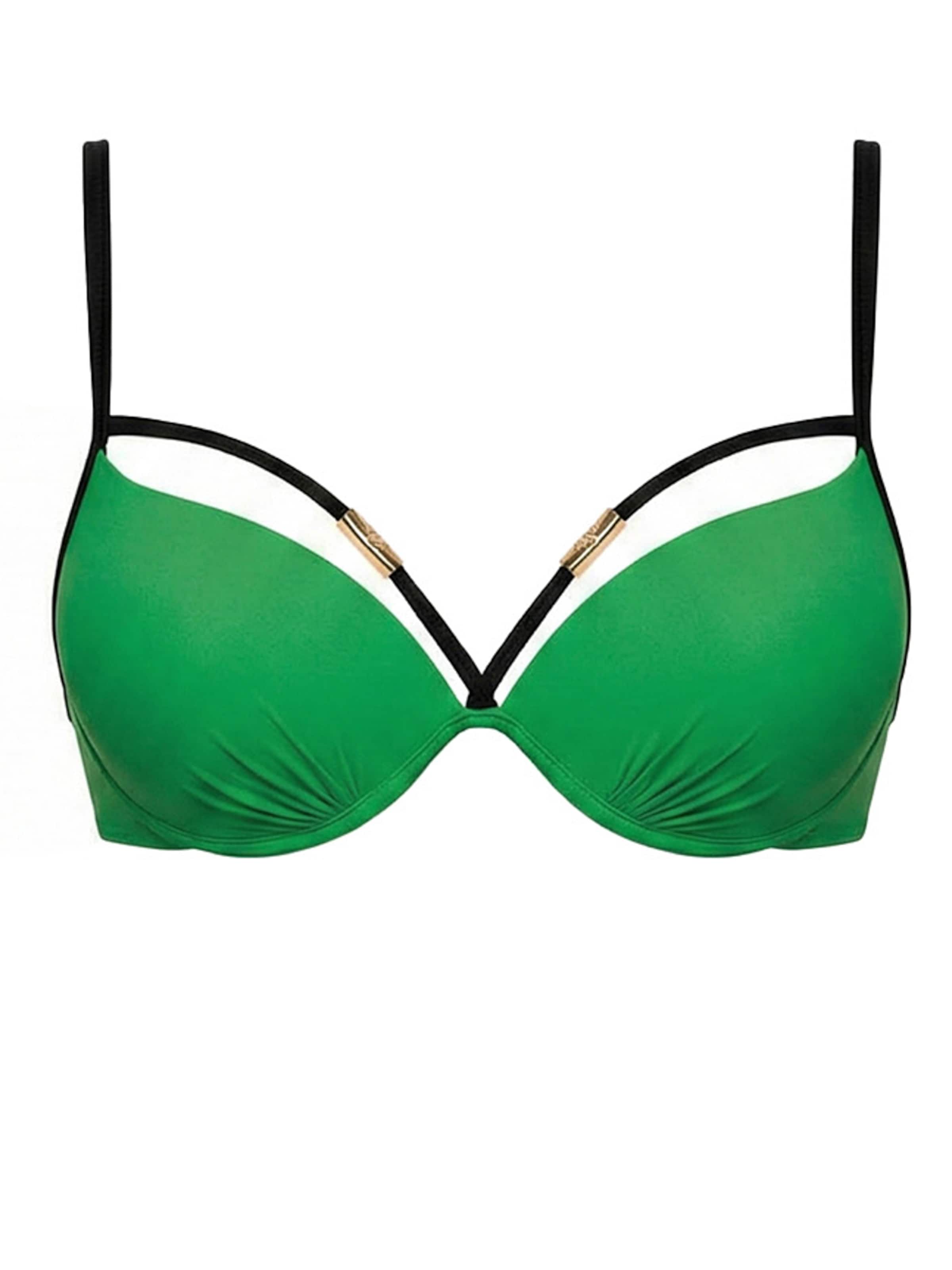 Push-up Top per bikini 'Alana M-802 (6)' di Marko in verde: frontale