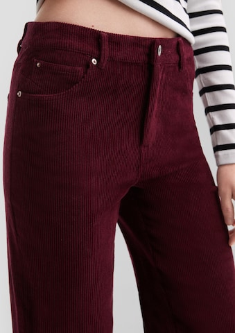 Wide Leg Pantalon QS en rouge