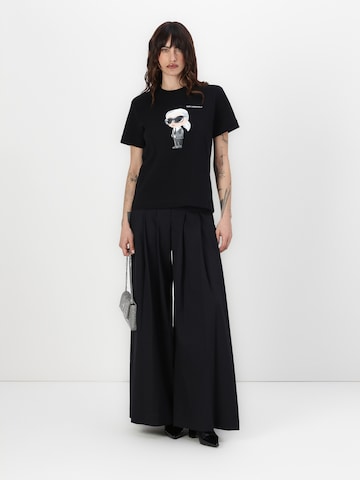 Maglietta 'IKON AQUARELLE K' di Karl Lagerfeld in nero