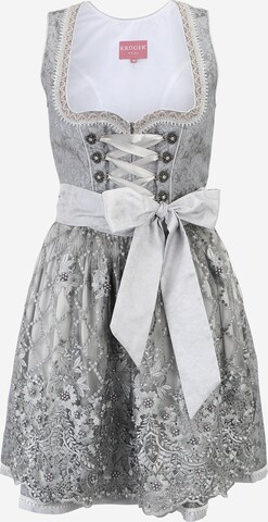 Krüger Madl Dirndl in Grey: front