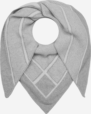 Foulard Zwillingsherz en gris : devant