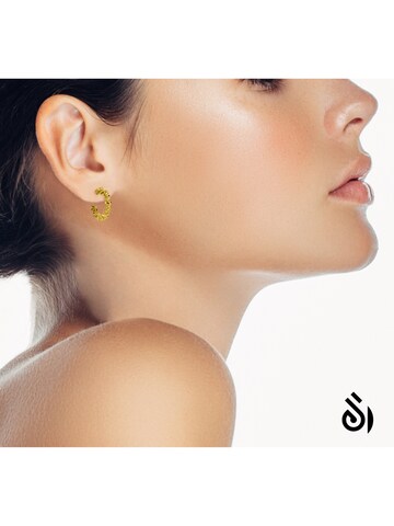 ARS-ARGENTI Ohrringe 'RICH B*TCH HOOPYS - gold'‌‌‌ in Gold: Vorderseite