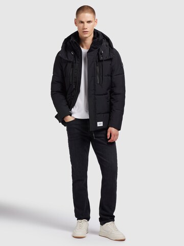 khujo Winter Jacket 'Kirc' in Black