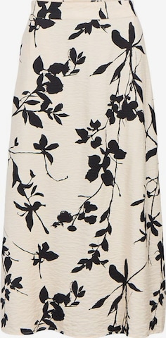 Jupe 'OBJJacira' OBJECT en beige : devant