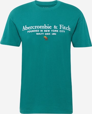 T-Shirt Abercrombie & Fitch en vert : devant