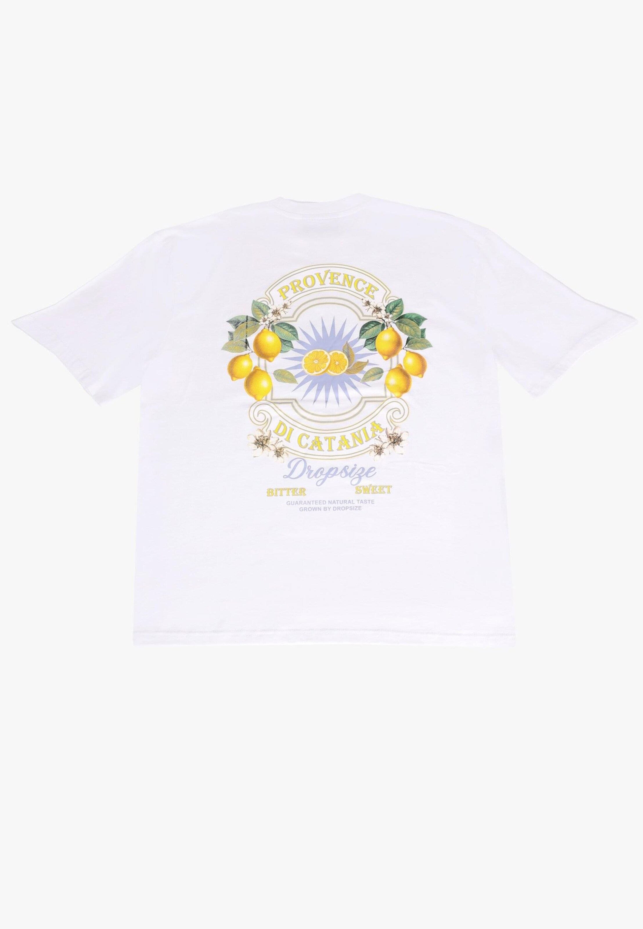 Dropsize Shirt 'Citrus' in White