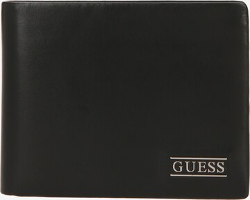 GUESS Wallet 'NEW BOSTON' in Black: front