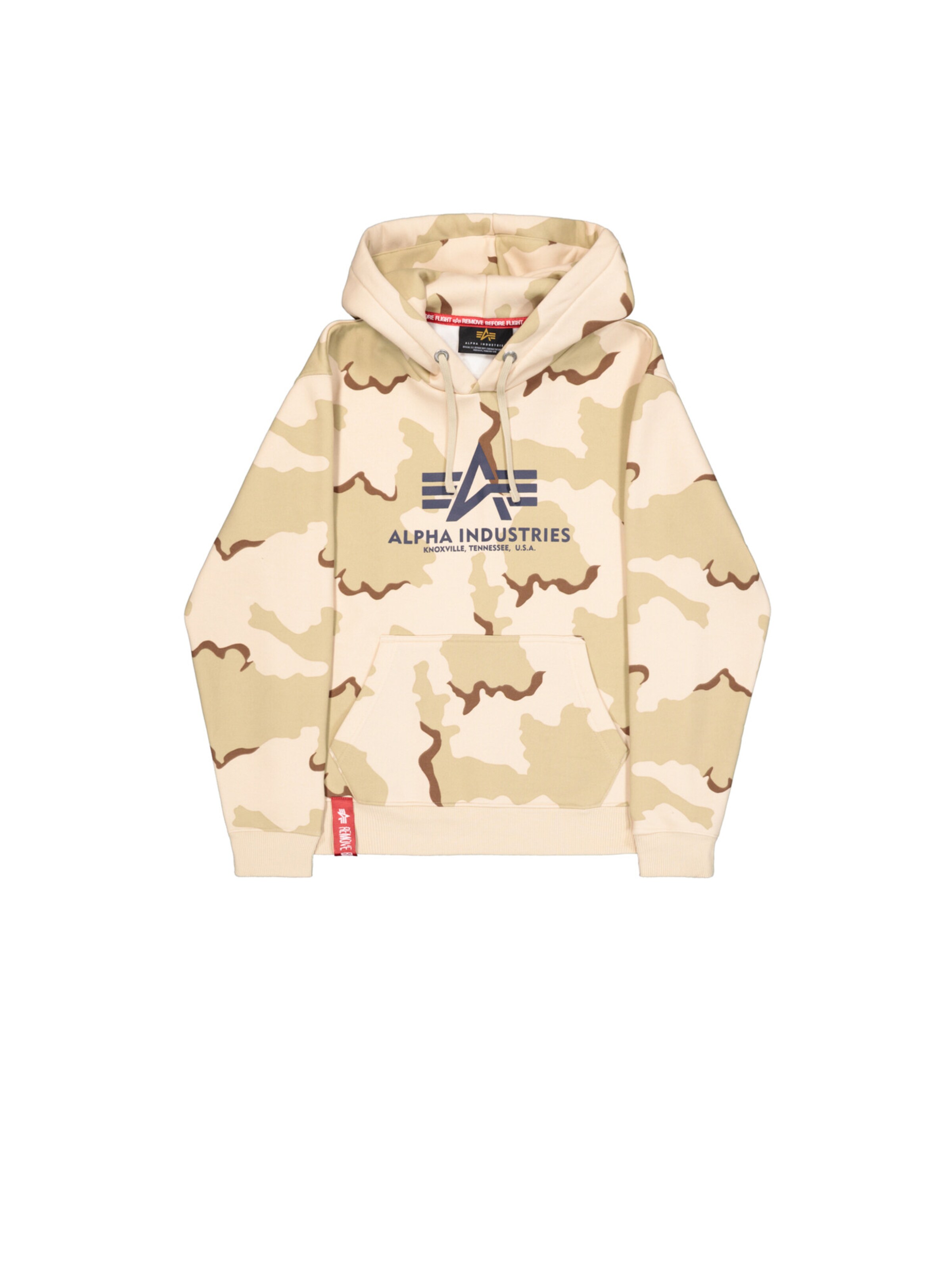 ALPHA INDUSTRIES Sweatshirt 'Basic Camo'‌‌‌‌ in Beige: Vorderseite