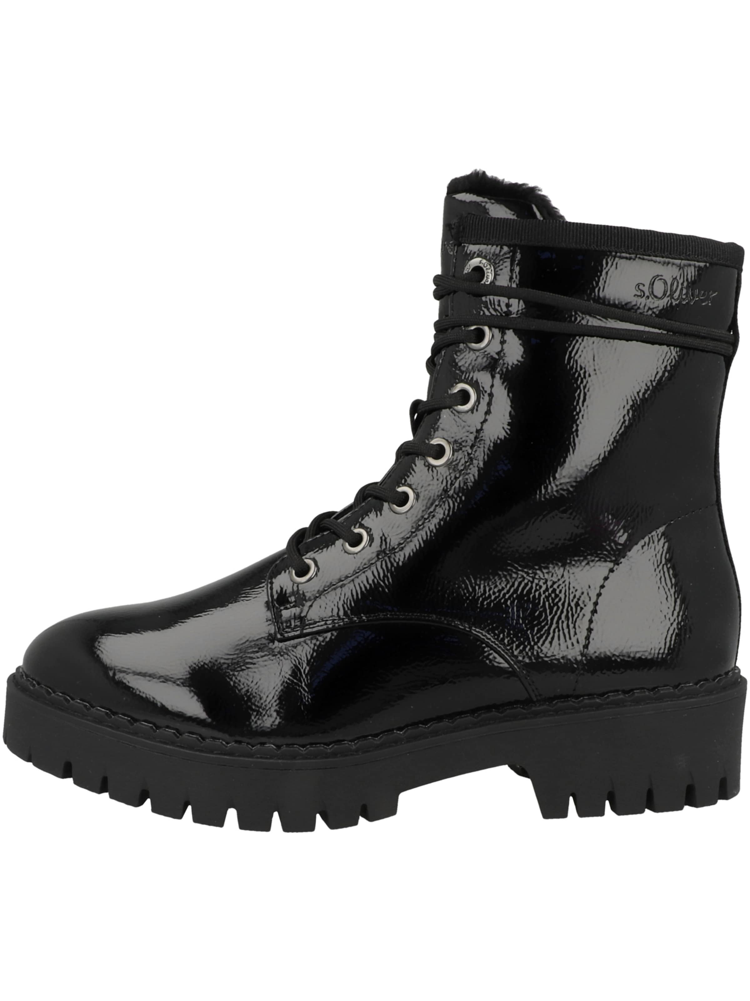 Stivaletto stringato ' 5-26213-41 ' di s.Oliver in nero