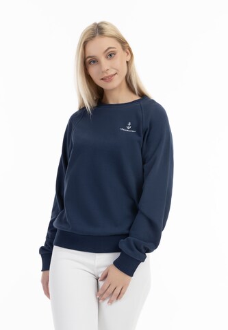 DreiMaster Maritim Sweatshirt 'Bridgeport' in Blauw: voorkant