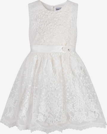 happy girls Dress in White: front