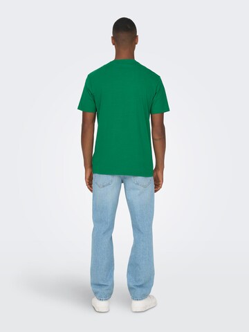 Only & Sons Koszulka 'ASHER' w kolorze zielony