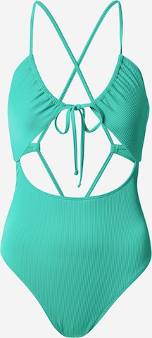 HOLLISTER Triangle Swimsuit in Green: front